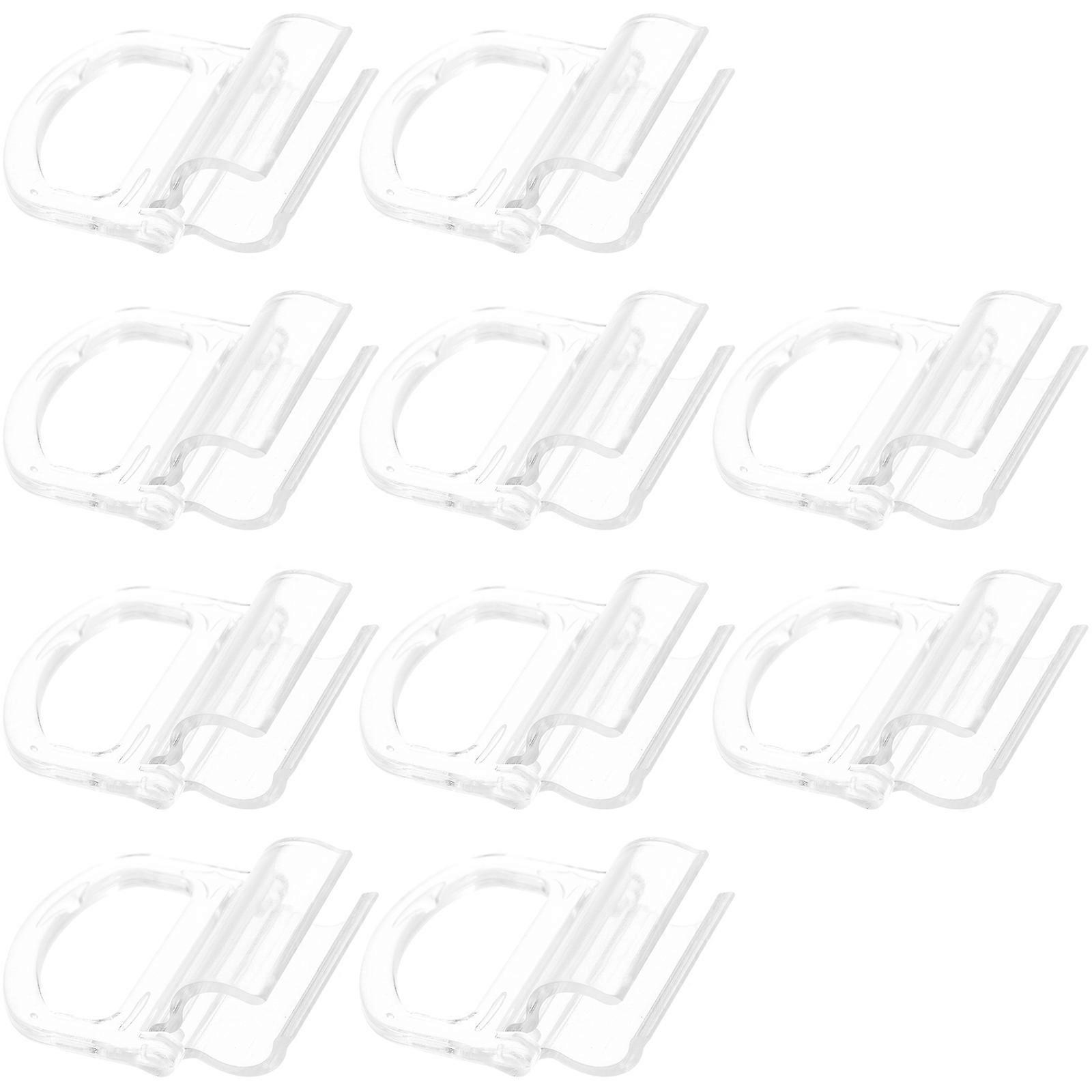 Roller Shade Handle Transparent Abs Material Blinds Pulls Fit 15mm Rod Household Users Simple Style 10Set