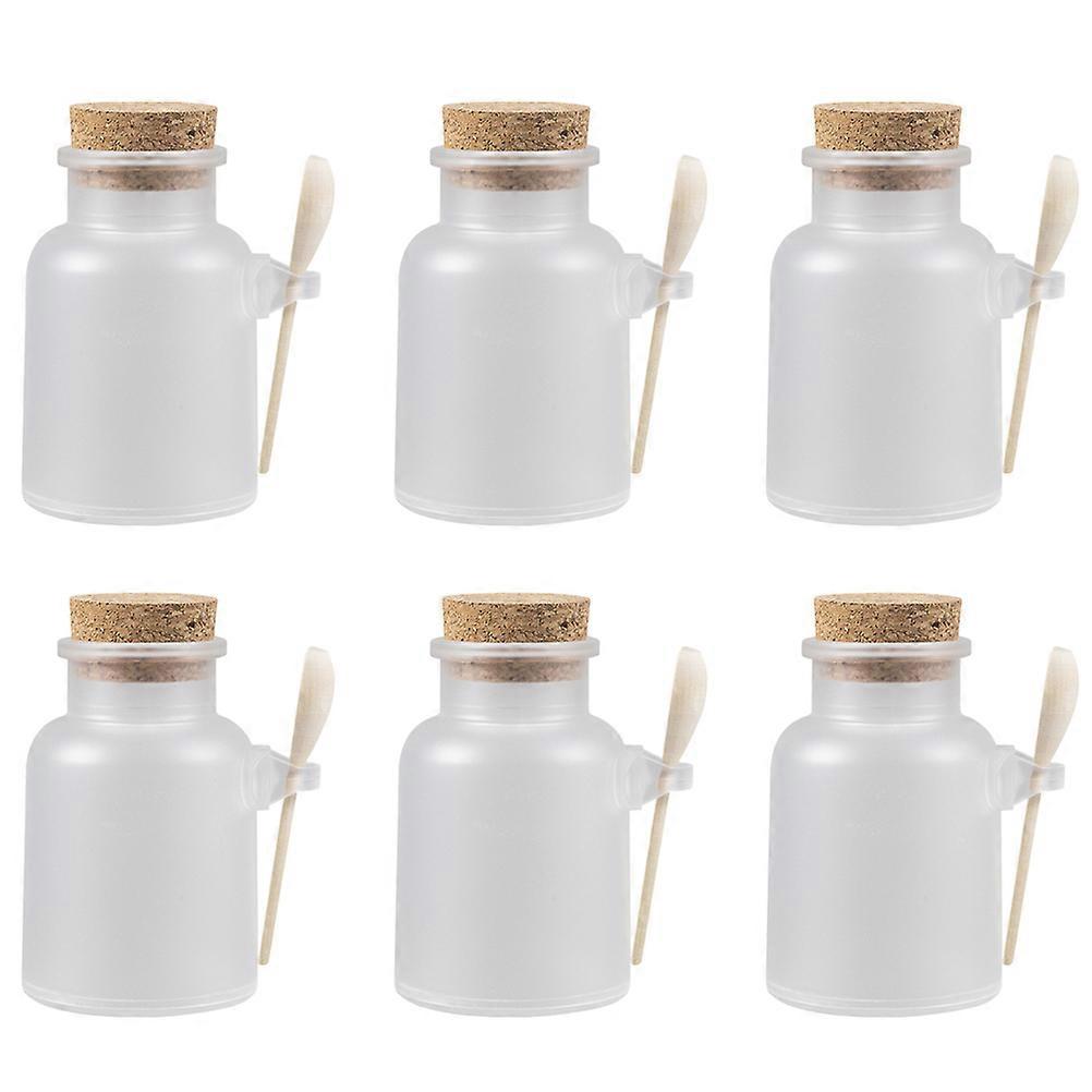 White Sealed Storage Jar with Spoon for Ideal for Home Use 100g