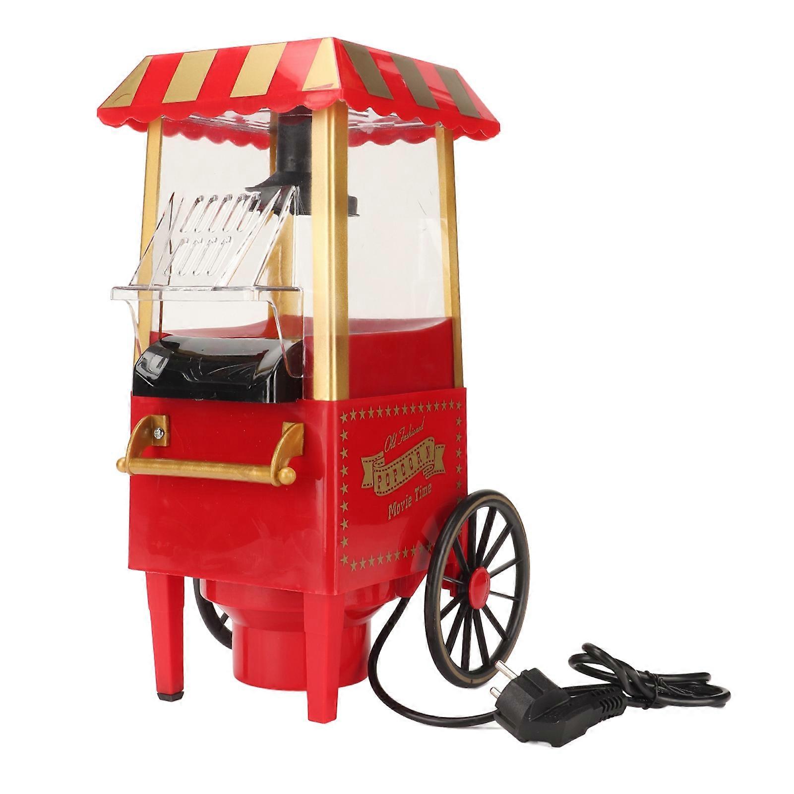 1200W Mini Electric Popcorn Maker with Automatic Stirrer for Home and Camping