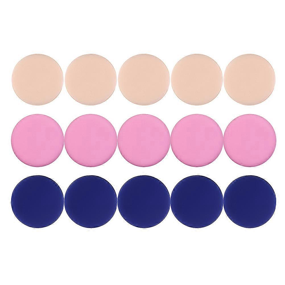 Make Up Powder Puff Round Shape Blue Color for Professional Use 15Pcs