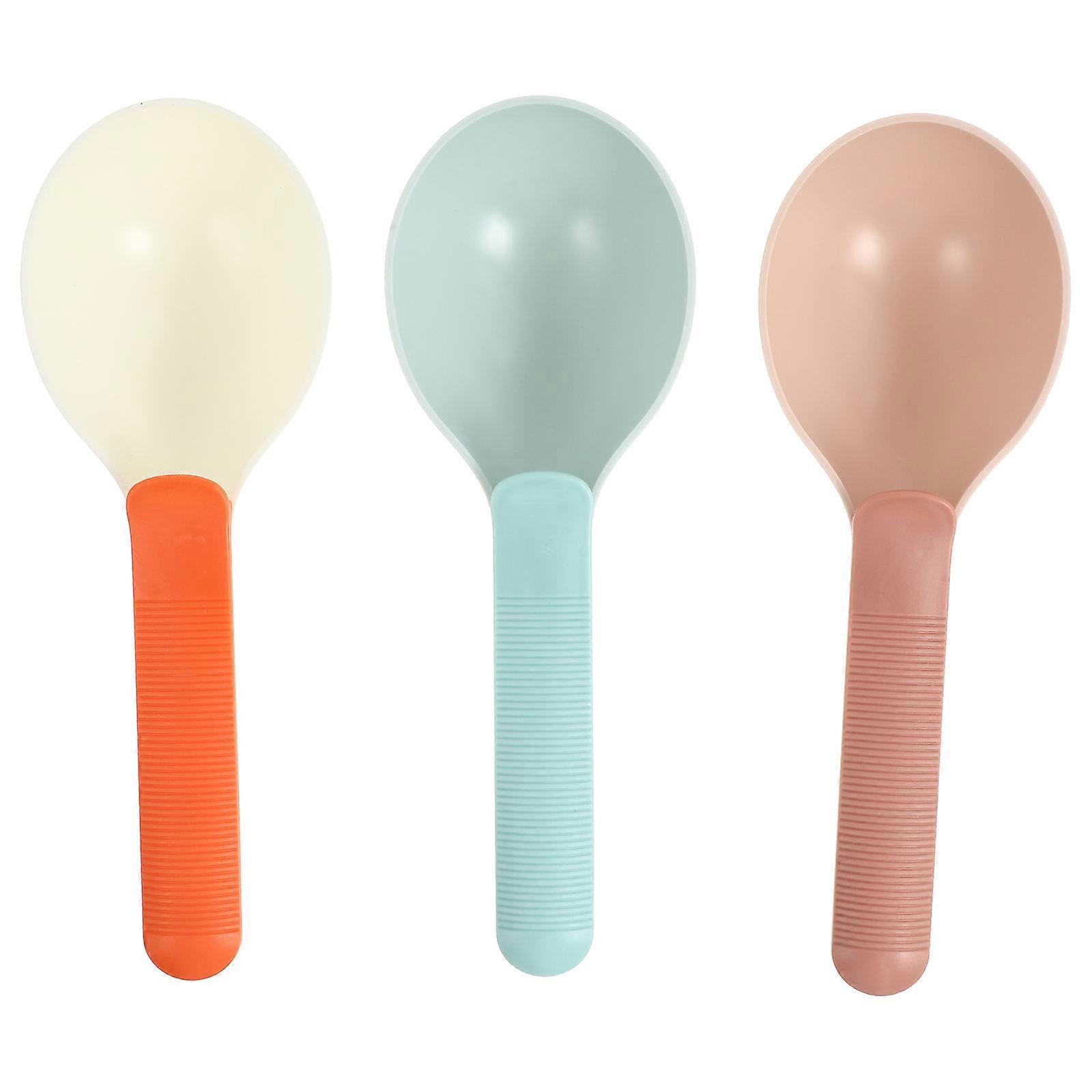 Scoop for Pet Food Practical Feeding Tool for Dog Cat Orange 22X7.8X3cm 3Pack