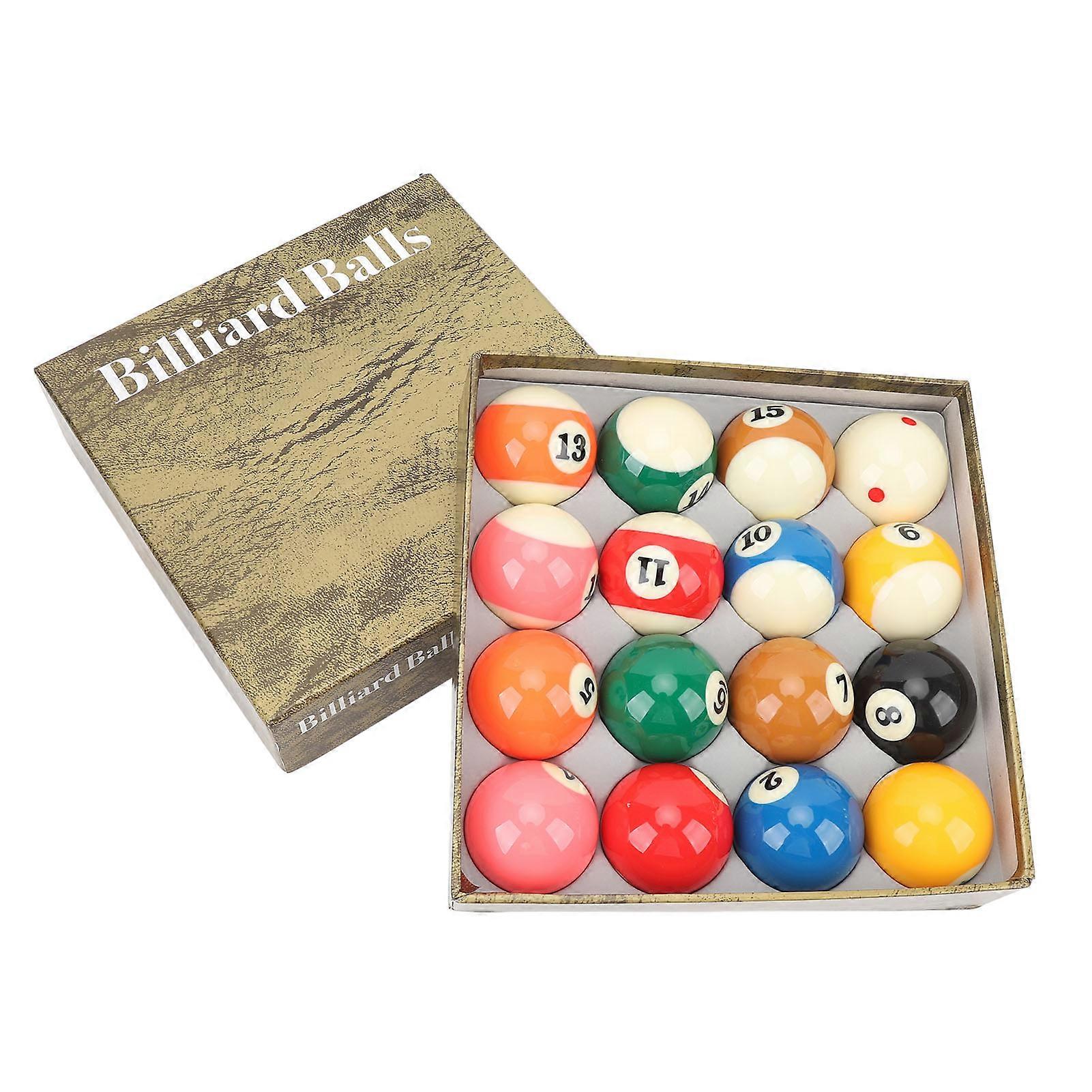 2.25" Billiard Ball Set Regulation Size for American Style Pool Table Accessories 16 Resin Balls