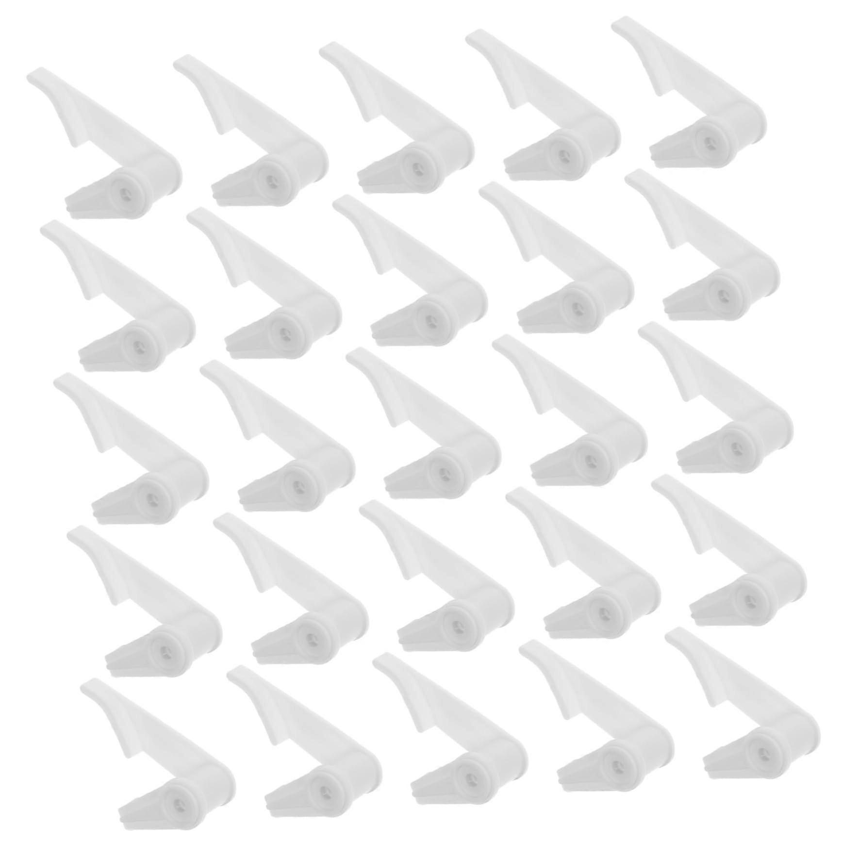 100 LED Ceiling Lamp Holding Clips for Secure Lampshade Installation - Durable White Fixture Fasteners for Ceiling Lights