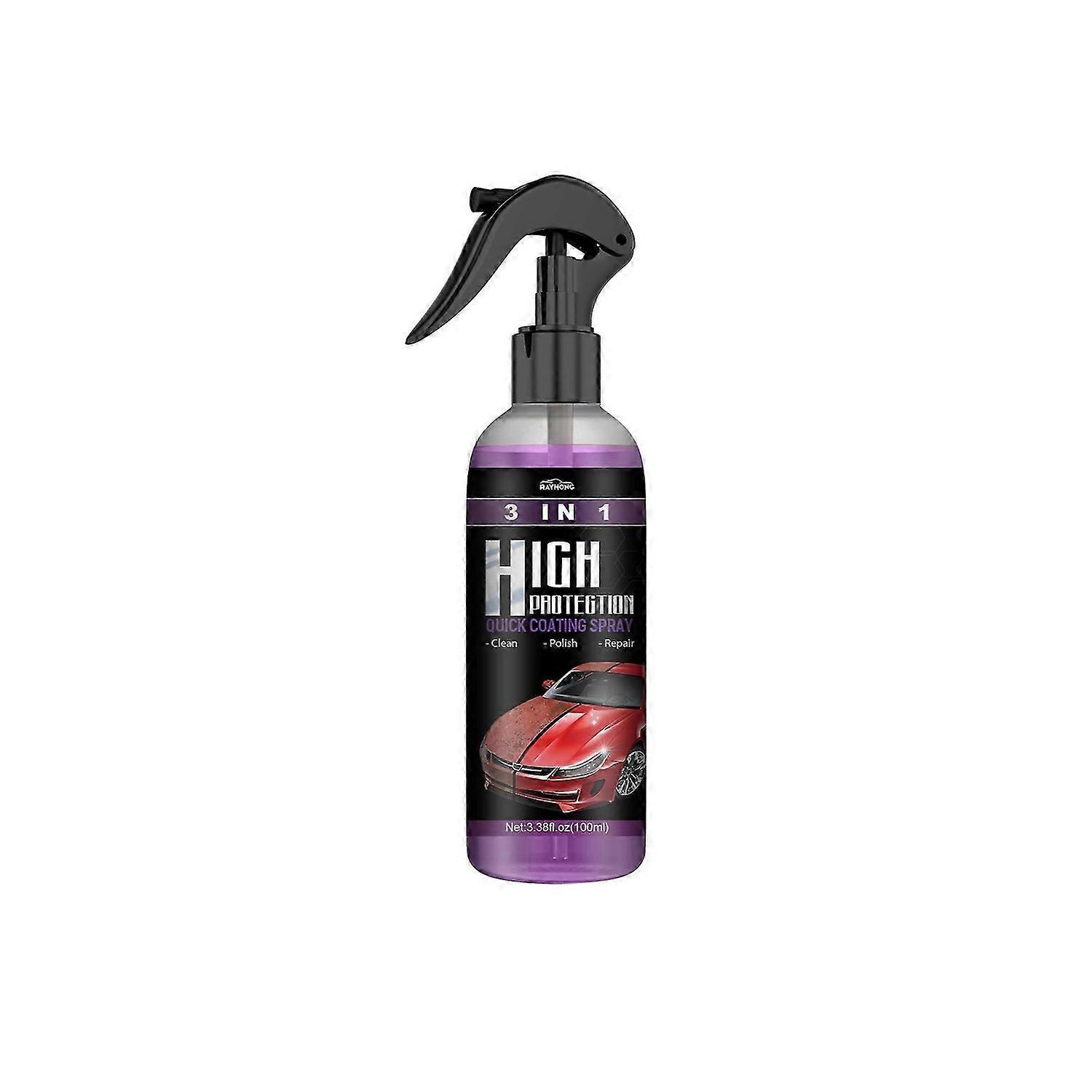 3-in-1 High Protection Fast Car Paint Spray Automatic Hand Paint Color Changing Cleaning Coating Spray(100ml set)