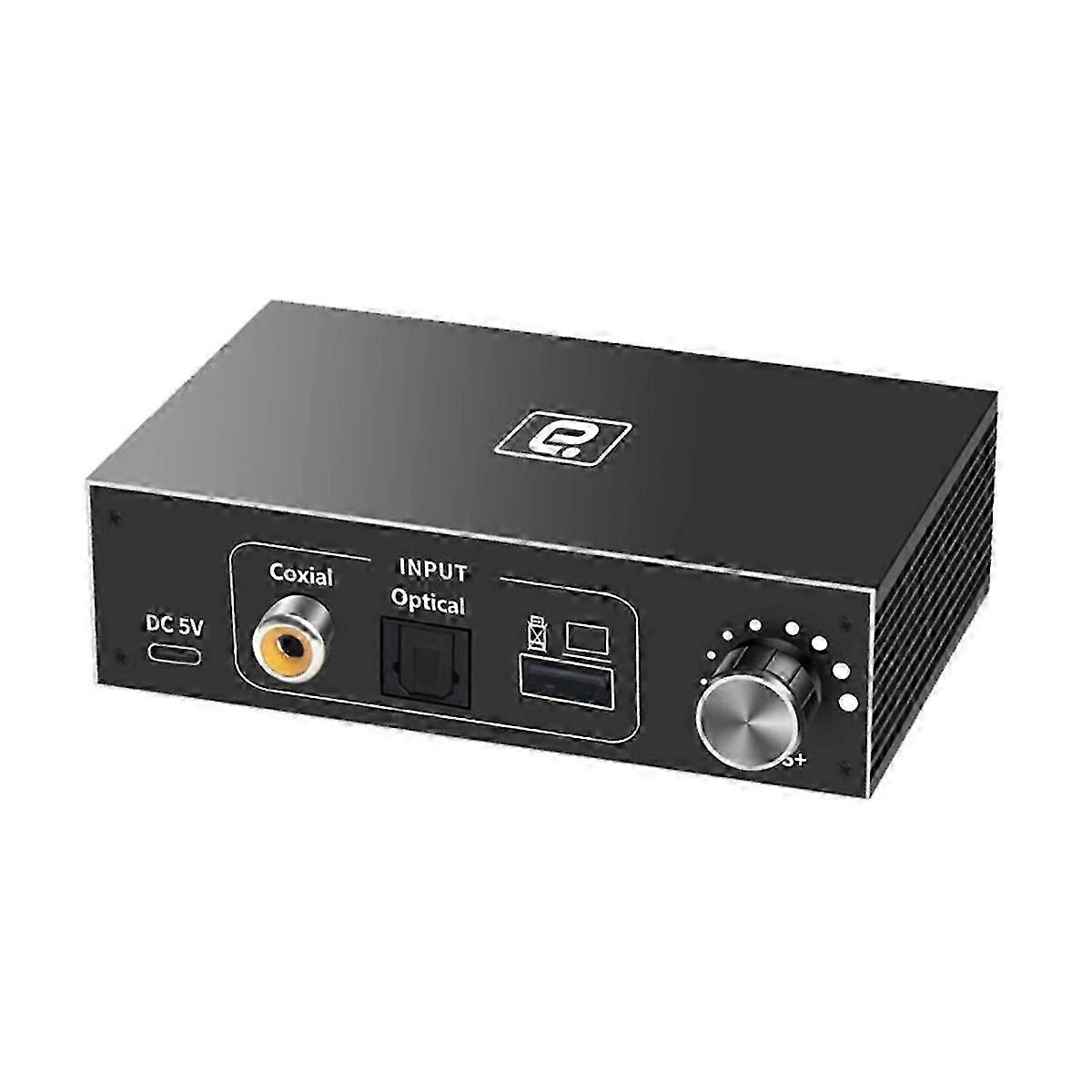 192KHz HiFi Audio Decoder DAC Digital to Analog Converter Adapter for TV Optical Coaxial USB OTG Headphones