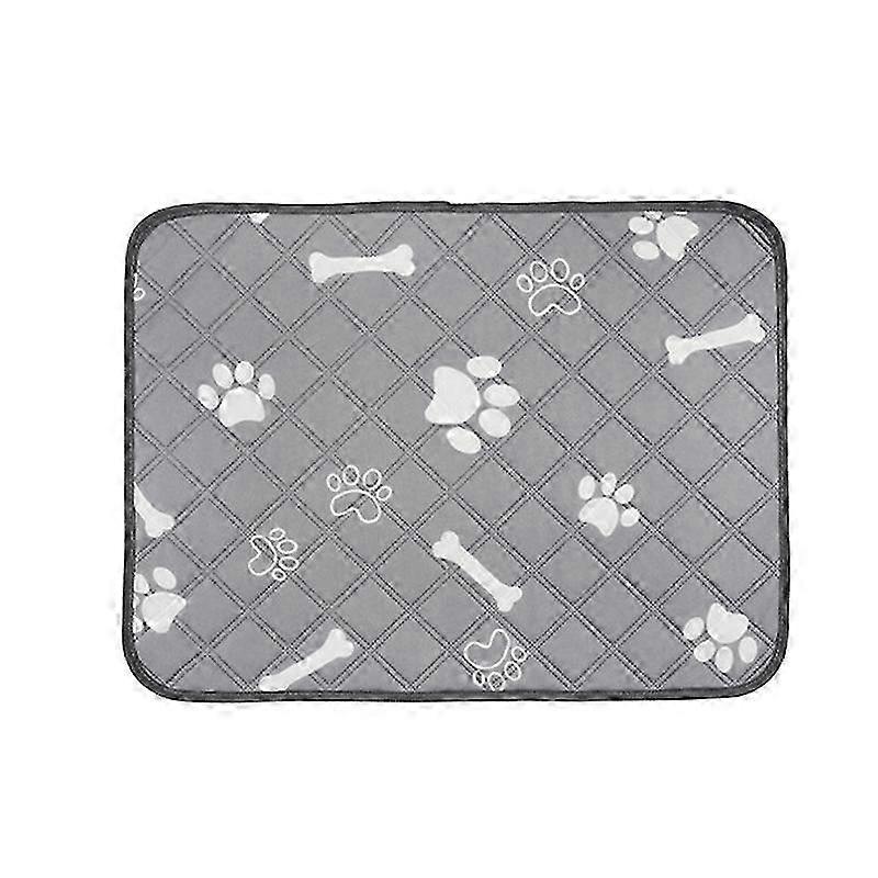 Dog Washable Pee Pads with Bone Pattern, Reusable and Waterproof, Breathable Pet Training Pads 100 X 90 cm