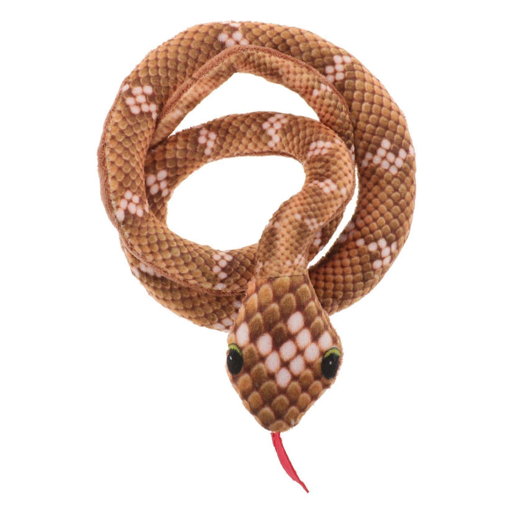 Simulated Snake Cat Toy Plush Soft Stuffed Animal for Cats and Kittens, Calming Pet Toy, Interactive Playmate