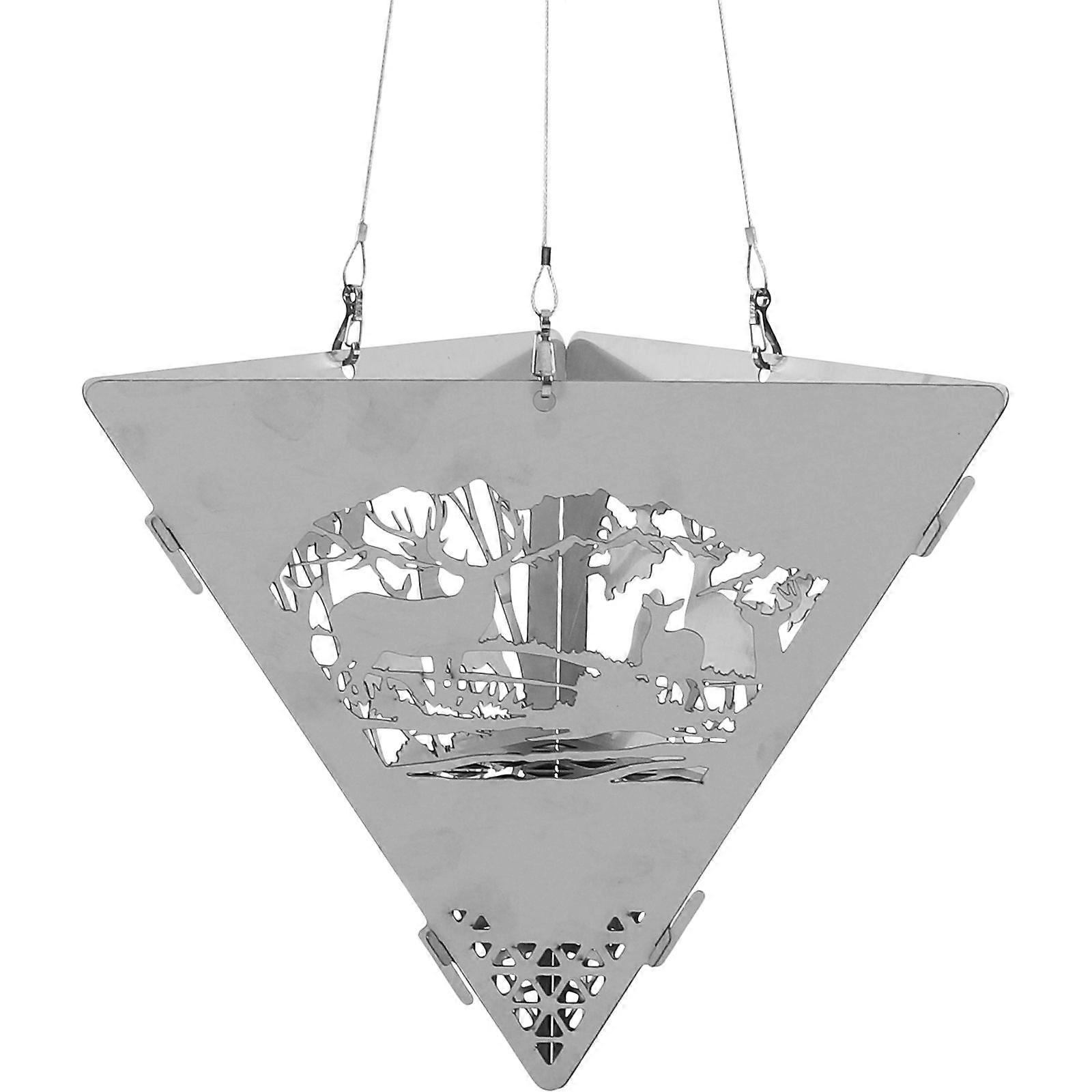 1 Set Triangle Hanging Stove En acier inoxydable Triangle Stove Bonfire Platform