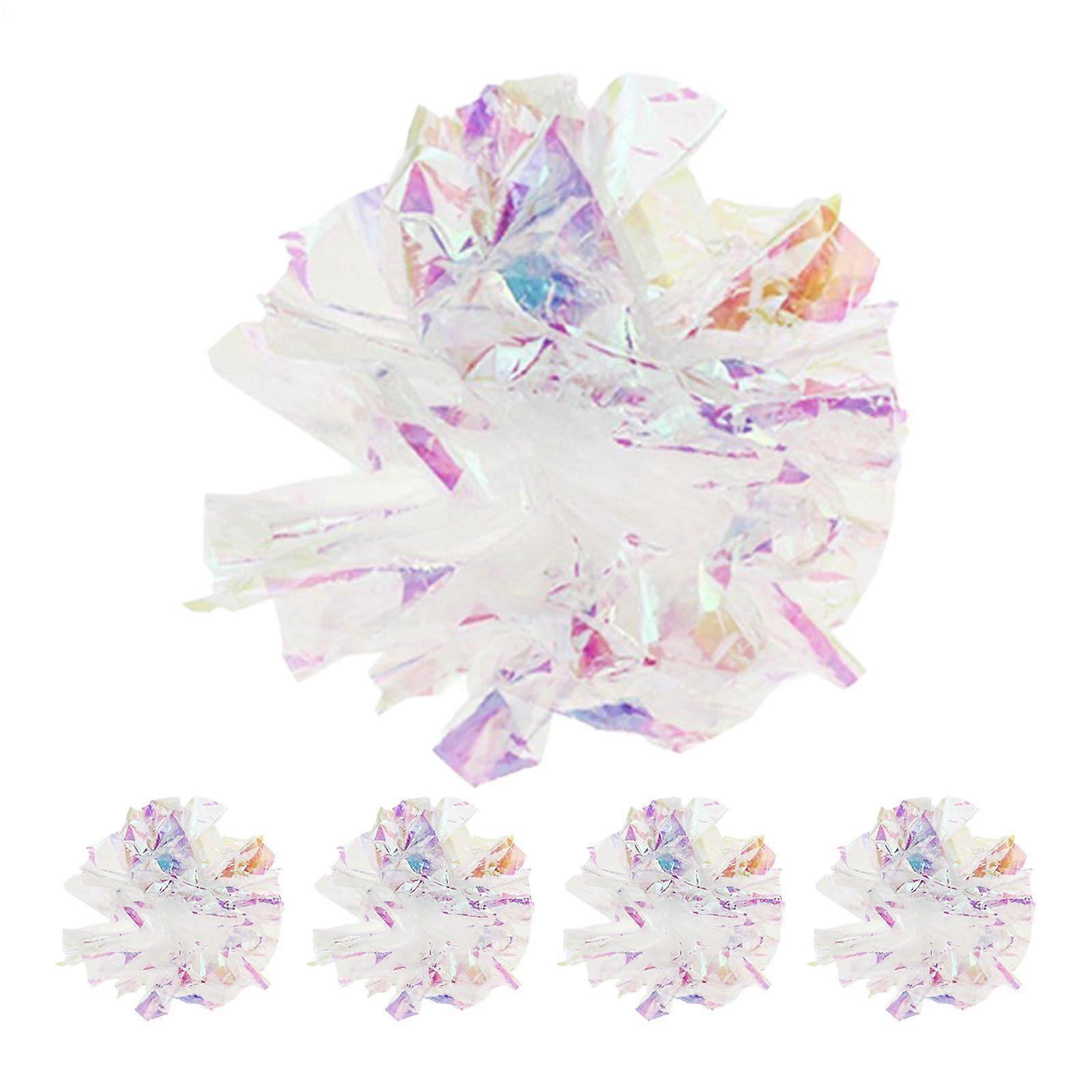 Crinkle Cat Toy, 5 x Crinkle Ball Funny Interactive Noiseless Pet Accessories for Fetch Play Indoor Teasing Kitten Home Exercises