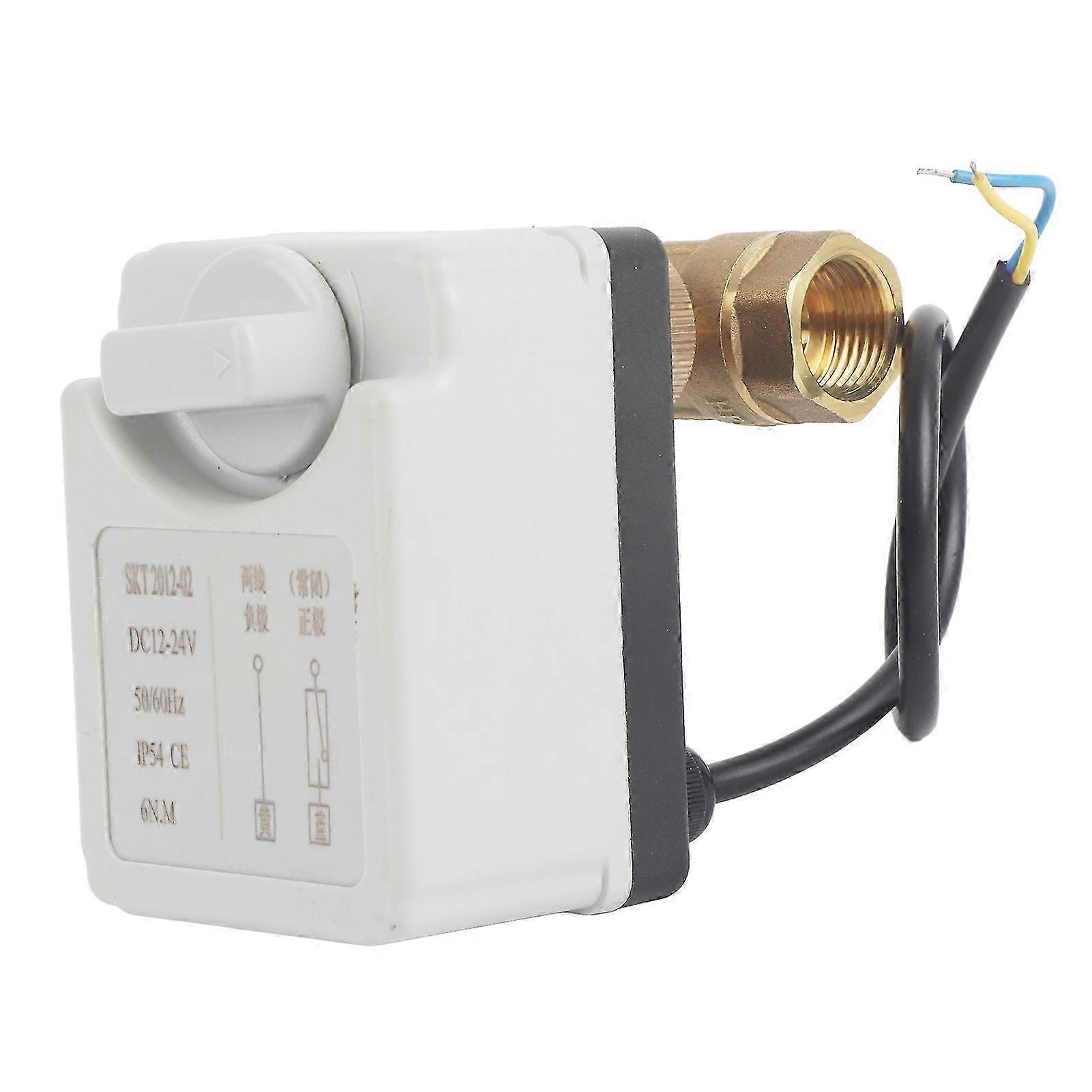 Motorized Ball Valve 2 Wire 2 Way Normally Closed DN15 Brass ABS DC 12V?24V Component