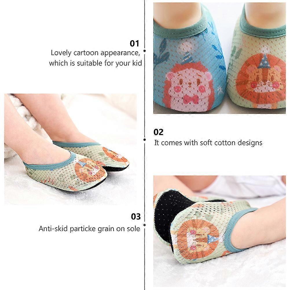 Nonslip Socks for Kids Comfortable and Safe Assorted Color Size S 3Pairs