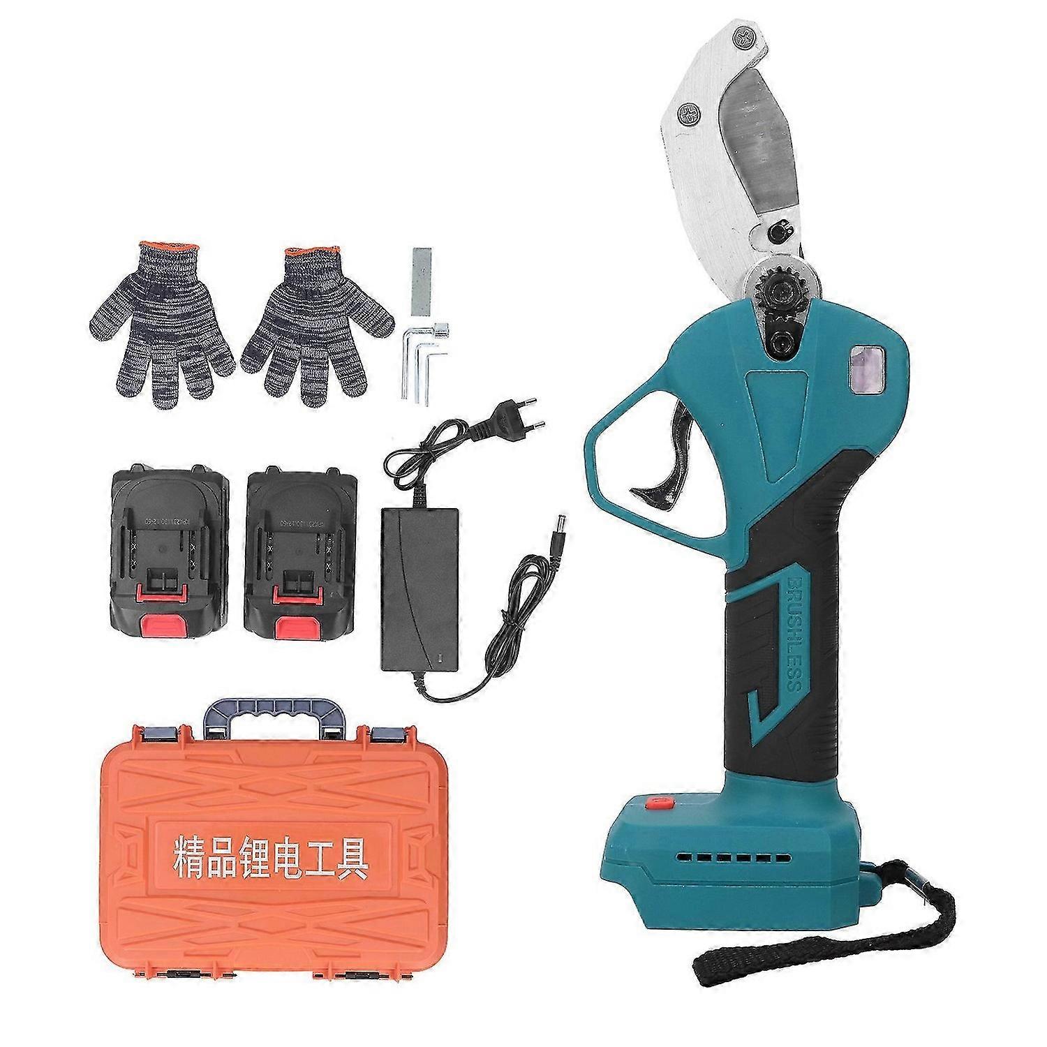 Electric Pipe Cutter Cordless Anti Slip LED Display Heavy Duty Pipe Cutter Tool for HDPE PEX Plastic Tube 100240V EU Plug