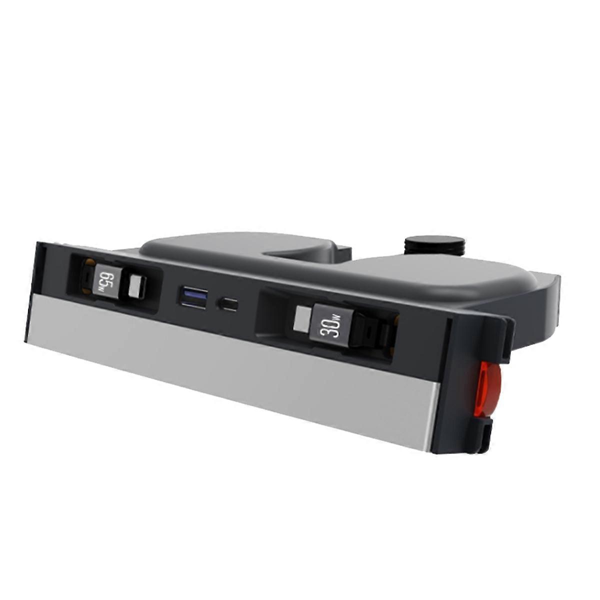 Car Smart Docking Station Dual TYPE-C Interface Docking Station Telescopic Rope for Model Y 2025