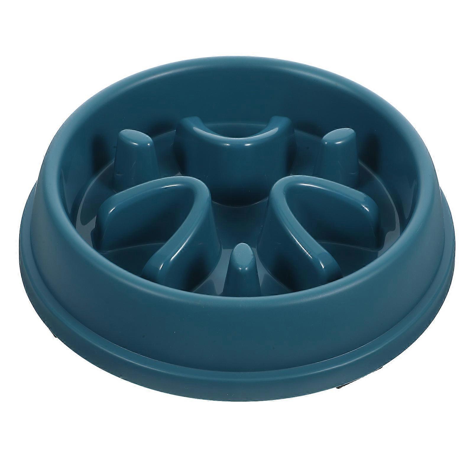 Slowing Dog Bowl Pet Slow Feeder Bowl Round Easy to Clean Pet Owners 1Set