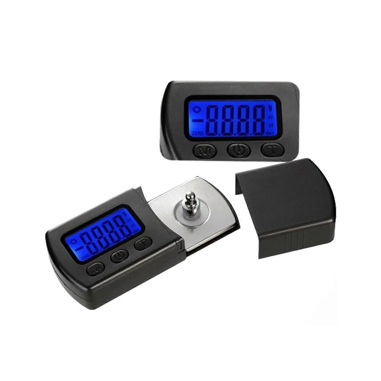 Digital Scale, 0.001g Mini Digital Turntable Stylus Force Scale Gauge LED Arm Load Meter Professional Portable Digital Scale (B 5g0.01g)