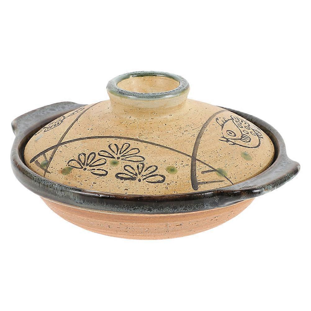 Japanese Style Ceramic Casserole Pot for Stewing, Soup, Rice & Bibimbap – Versatile Kitchenware for Home & Restaurant Use