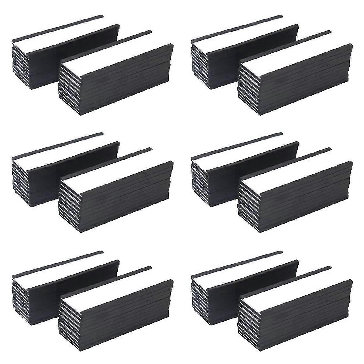 Magnetic Label Holder 4X1.57Inch 20 Packs C Channel White Paper Cards