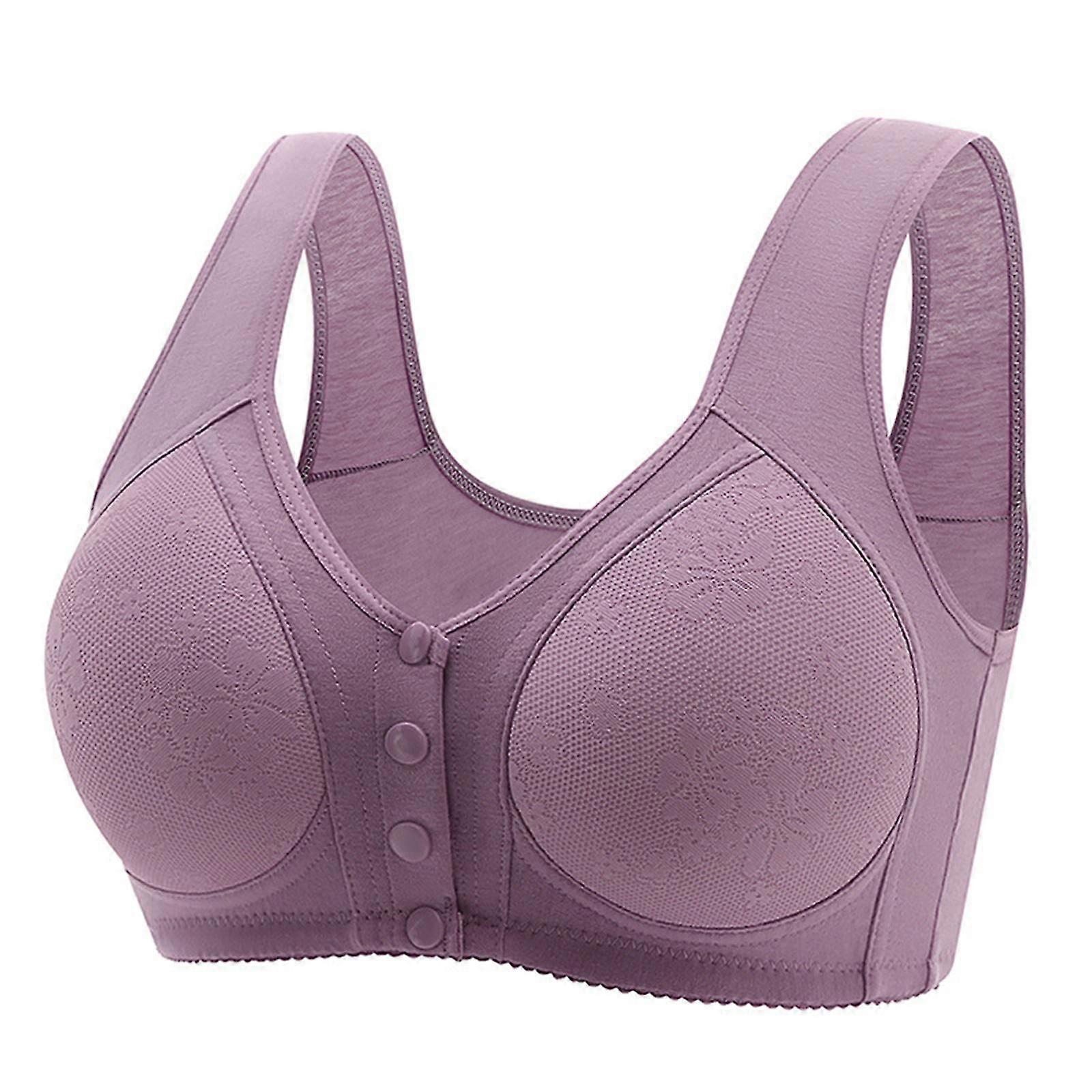 Daisy Bra For Seniors Front Closure Comfortable Convenient No Wire Buckle Bra Support Bra