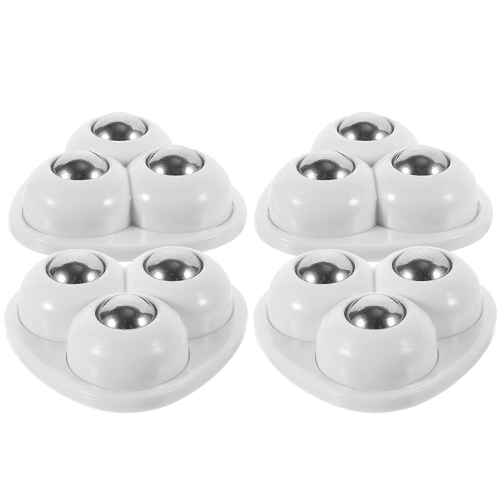 Adhesive Universal Casters Round Small and Compact Load-Bearing Capacity 4Pcs