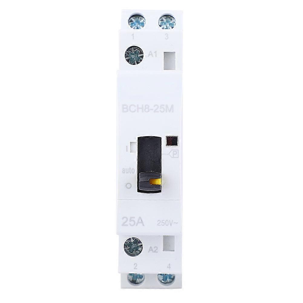 2P25A Household AC Modular Contactor with Manual Control Function 230V 50/60Hz(2NO)