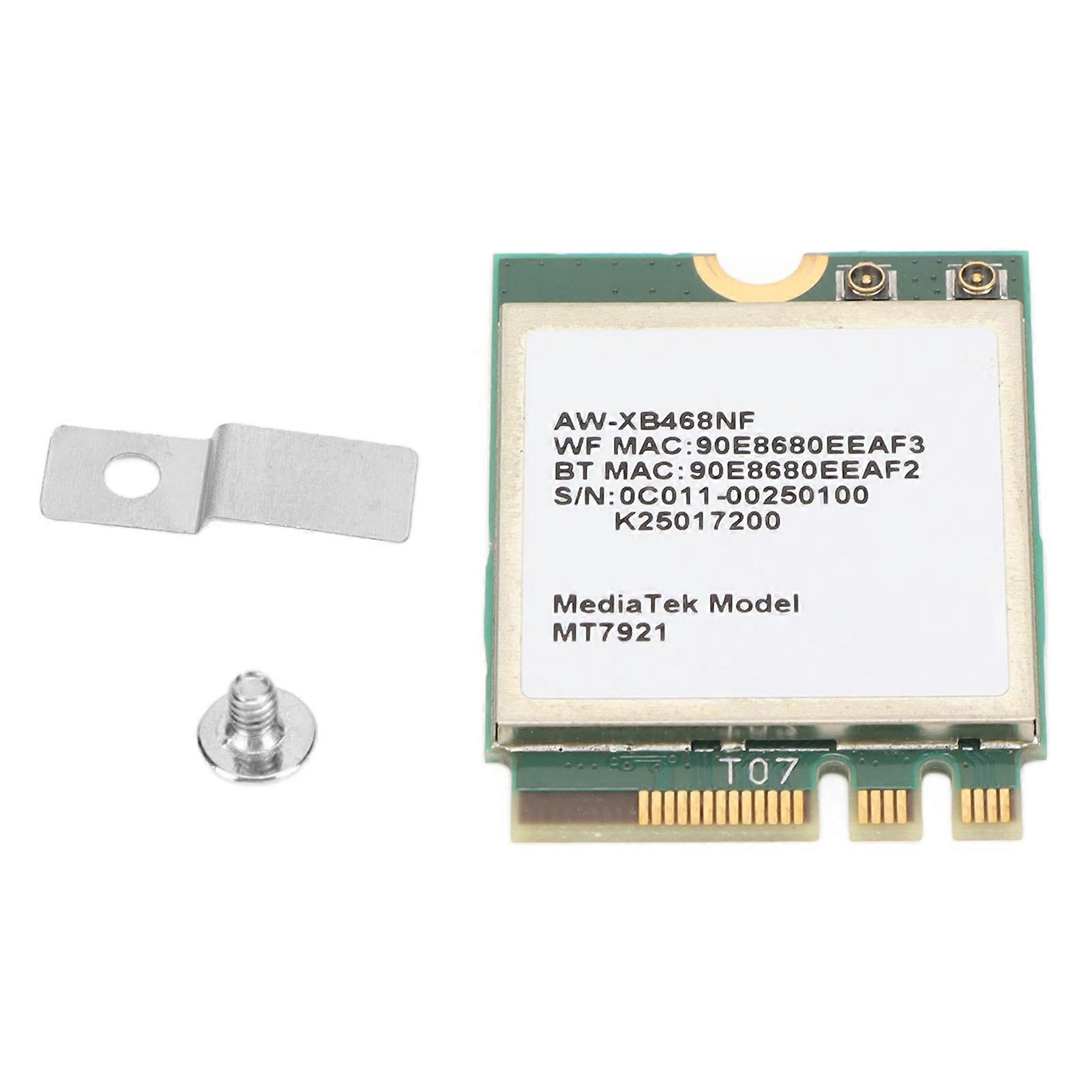 WIFI Card 1800Mbps Bluetooth5.2 Support Dual Band Antenna M.2 NGFF Network Card for Windows 10/11