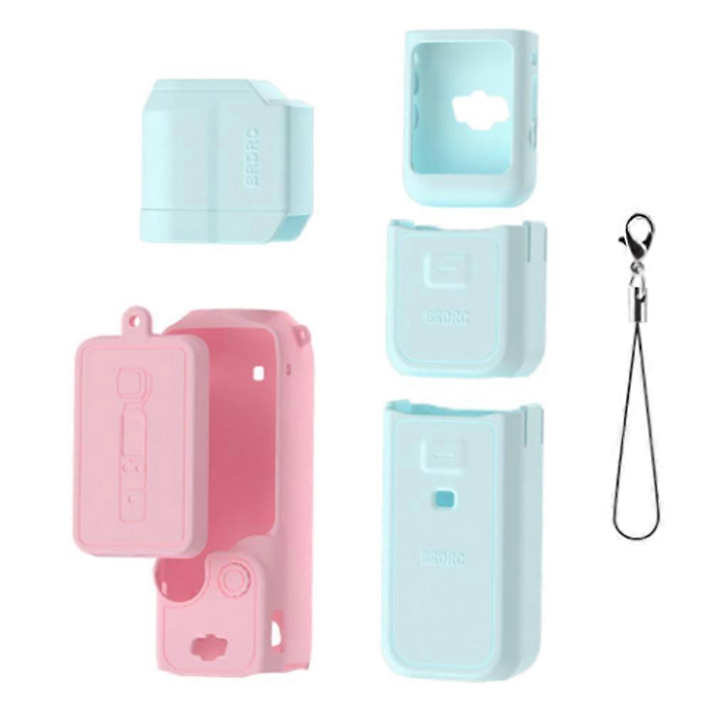 BRDRC for DJI Osmo Pocket 3 Lens Protector Anti-Scratch Protective Cover for DJI Pocket 3 Accessories Blue+Pink