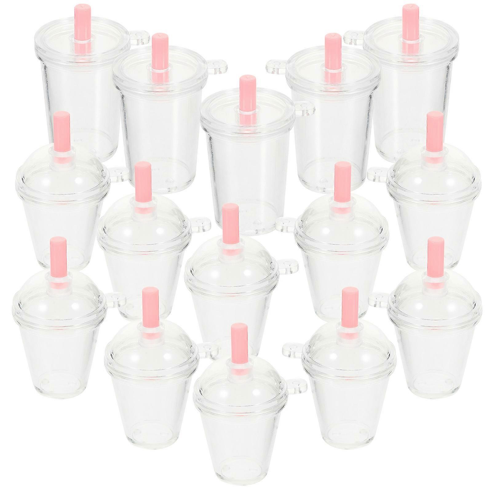 24PCS Mini Cup Charms DIY Keychain Pendants for Dollhouse Decoration & Jewelry Making – Lightweight Durable Craft Accessories for Coffee & Cup Themed