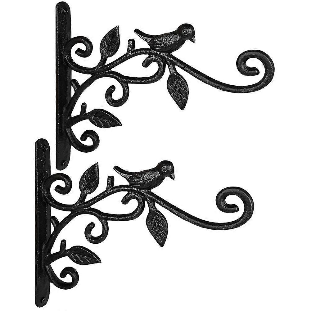 Wall Mounted Flowerpot Bracket Iron Hook Supporting Flower Pots Homeowners 2Set