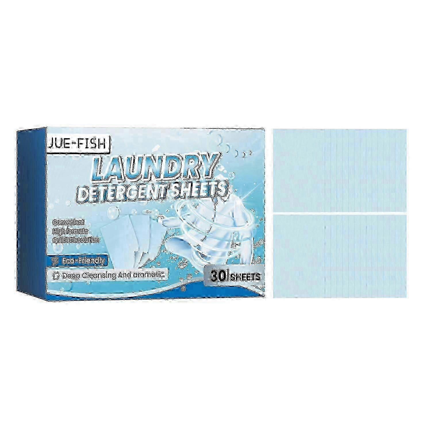 صفائح منظفات الغسيل Jue-Fish ، ملابس التنظيف العميق تزيل بقع الزيت والبقع Fragra الدائمة