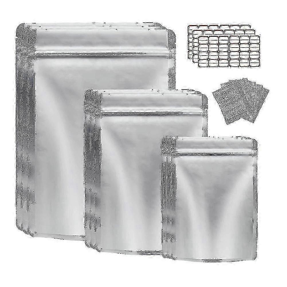 50 τσάντα Mylar πακέτων για την αποθήκευση τροφίμων με τους επανασφραγιζόμενους ξηρούς καρπούς απορροφητών οξυγόνου