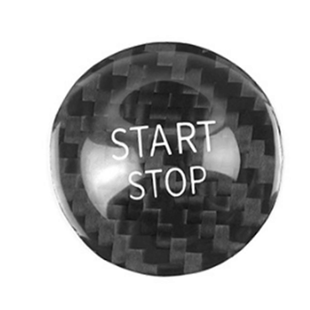 Car Engine Start Stop Button Carbon Fiber Trim Sticker for Koleos Fluence