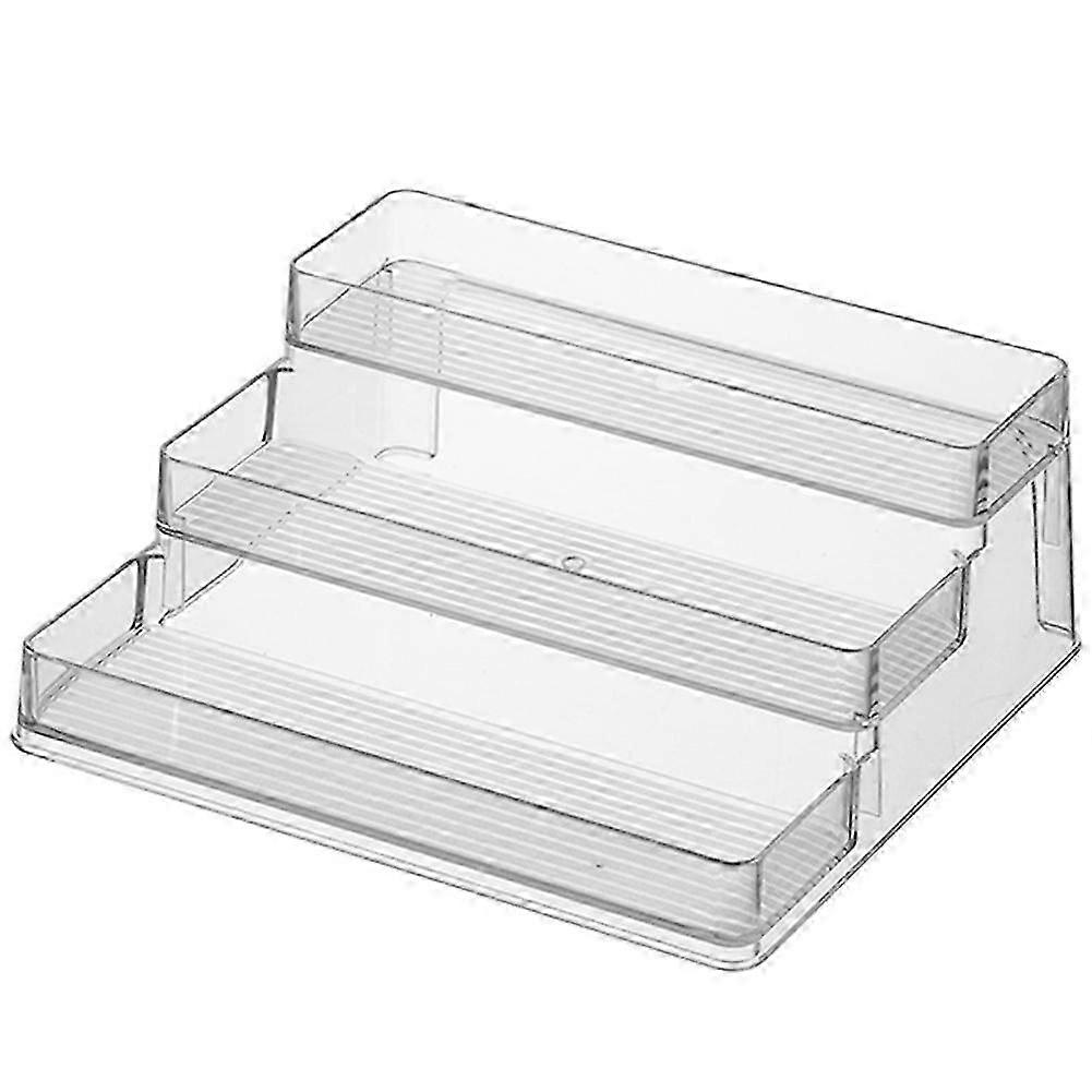 Step Shelf Spice Rack Organizer for Kitchen Pantry - Multi-Tier Cabinet Storage Solution for Easy Access & Display