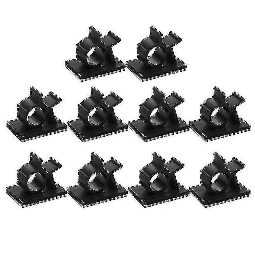 10pcs Self-Adhesive USB Cable Holder Clips - Desk Organizer for Tidy Cord Management & Clamps to Keep Cables Neat and Secure