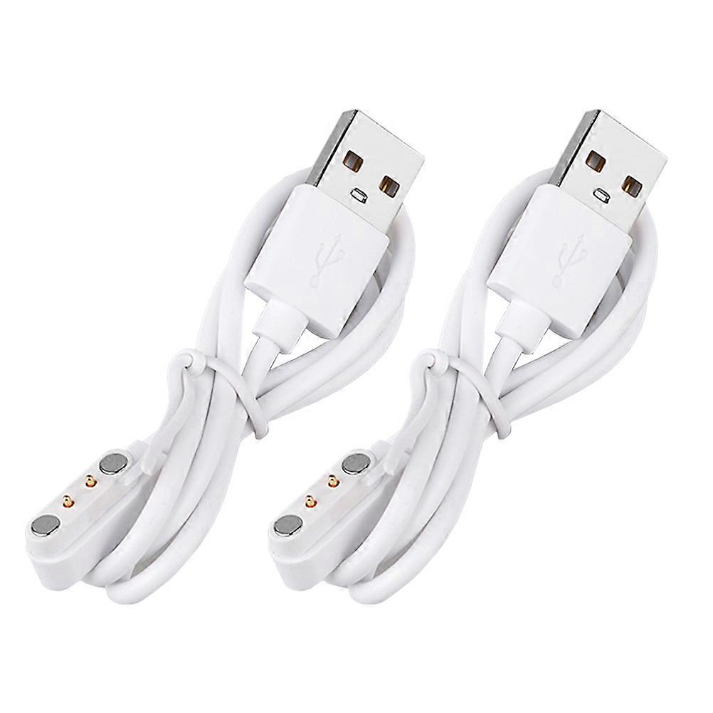 Power Cable Smartwatch Accessories For Home Travel With Magnet And Pvc Material 2Set