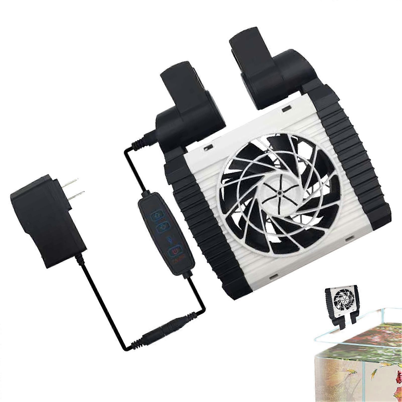 Cooling Fans for Aquariums, 6 Levels, Speed Adjustable Aquarium Cooler, Adjustable Aquarium Cooler with Strong Wind for Aquariums