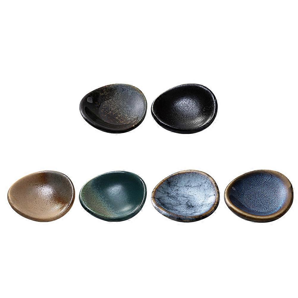 Επιτραπέζια Chopstick Holder Κεραμική Στρογγυλή Τράπεζα Διακόσμηση Γενέθλια Γαμήλια Γιορτή 6Pcs