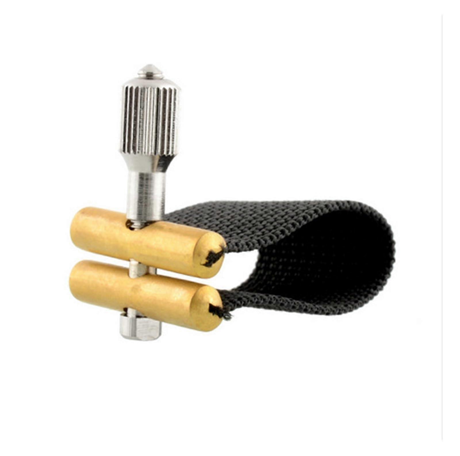 Altsaxophon Bakelit Mundstück mit Baumwoll Stoffclip für Blasinstrumente, Hochwertiges Zubehör, Schwarz