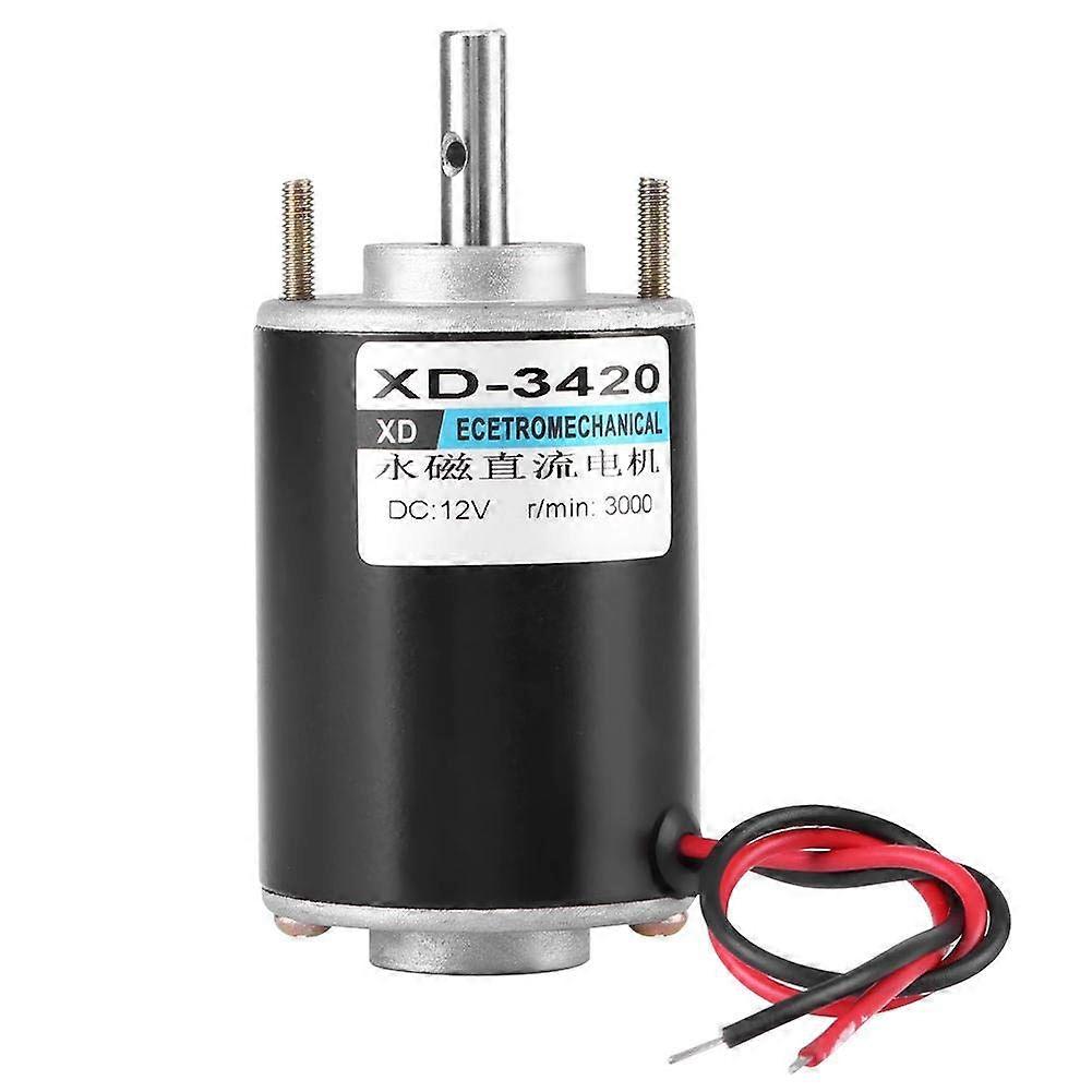XD-3420 30W Permanent Magnet DC Motor 12/24V High Speed 3000RPM CW/CCW for DIY Generator Multi-Way Applications