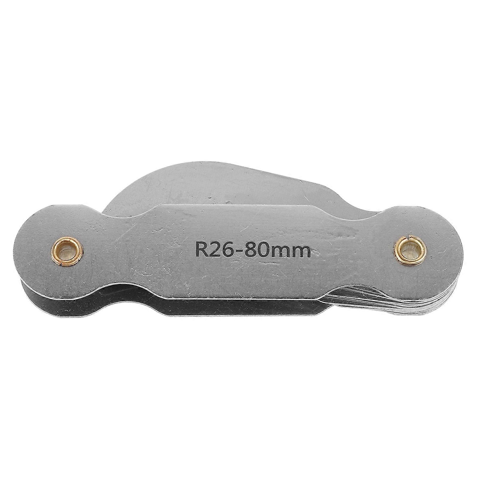 Radius Meter Silver Stainless Iron Measuring Tool for Measuring Radius with User-Friendly Design