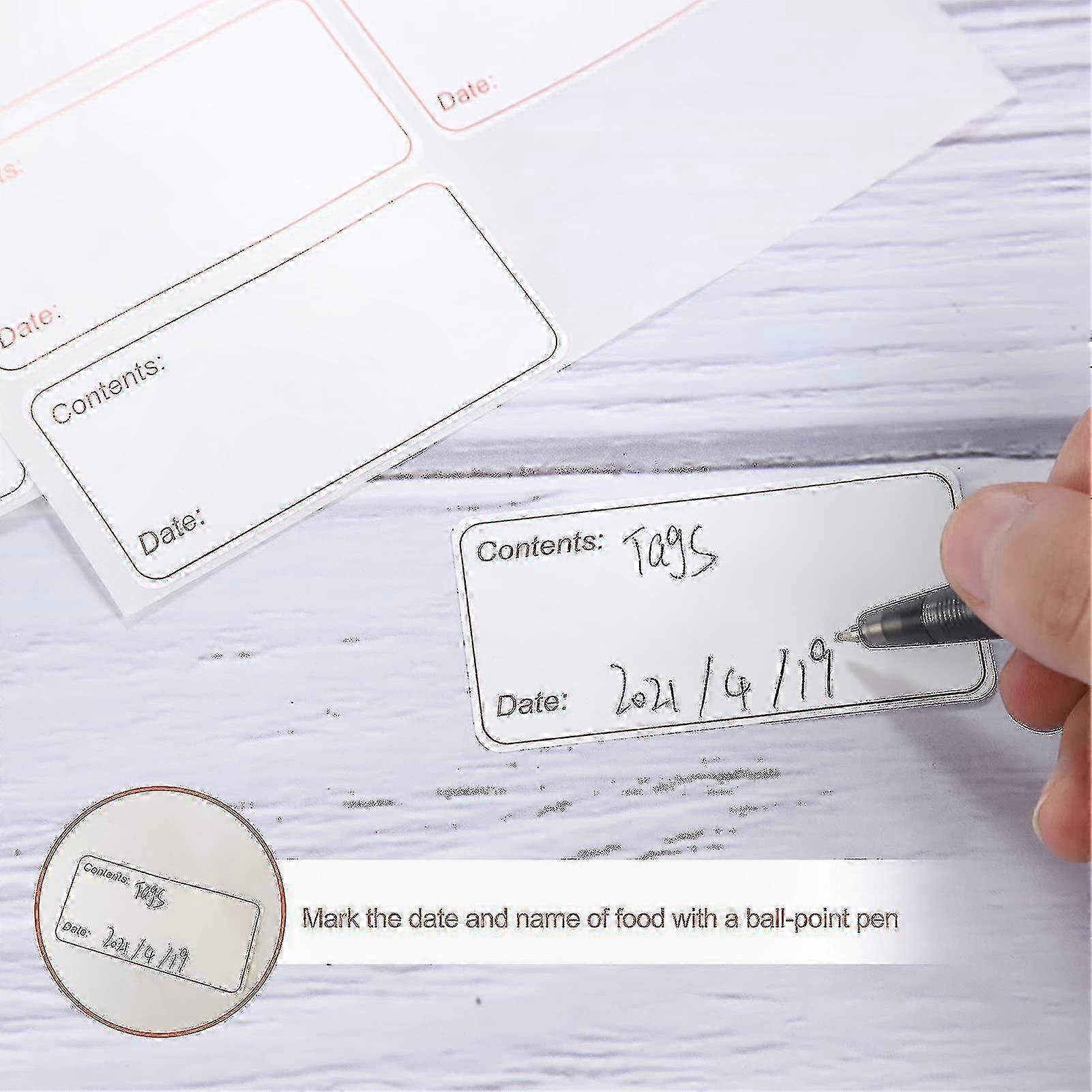 200 Removable Freezer Stickers for Food Storage, Date Labels for Refrigerators and Freezers