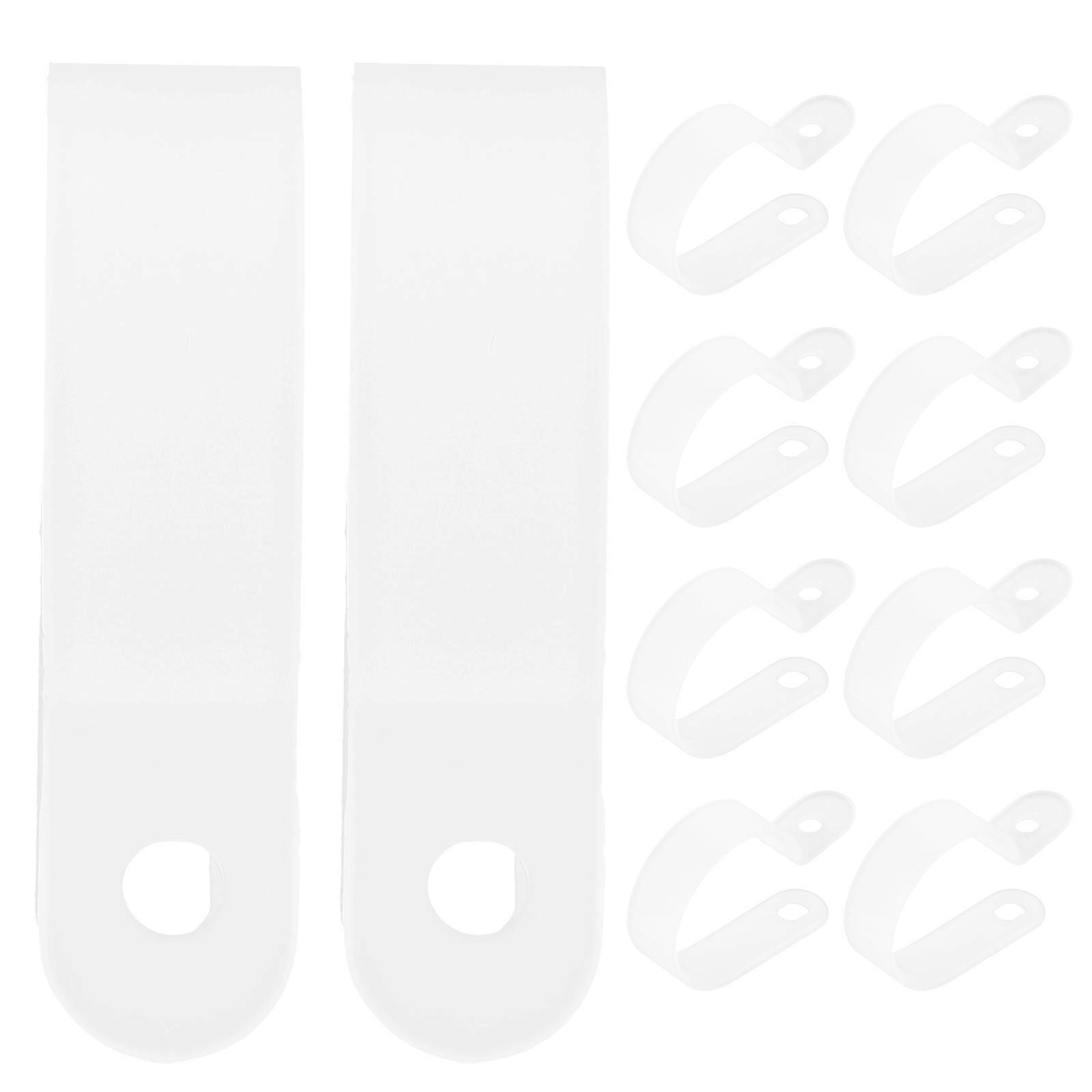 20pcs R Shape Cable Wire Clip for Outdoor Light Mounting Clamp