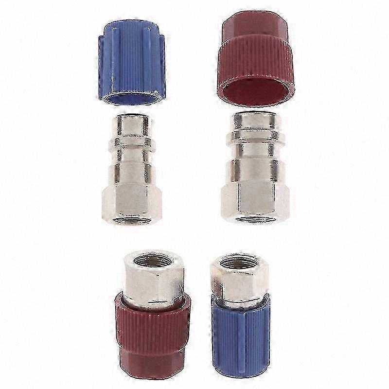 R-12 to R-134a Adapter Fitting Kit with 1/4 SAE Valves for Conversion Use