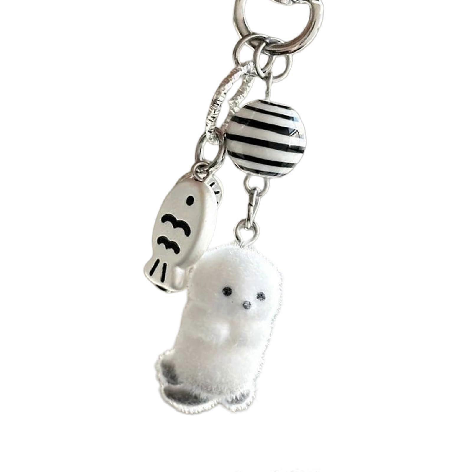 Beautiful clownfish phone charm for women and students, cute handmade design for travel and daily use