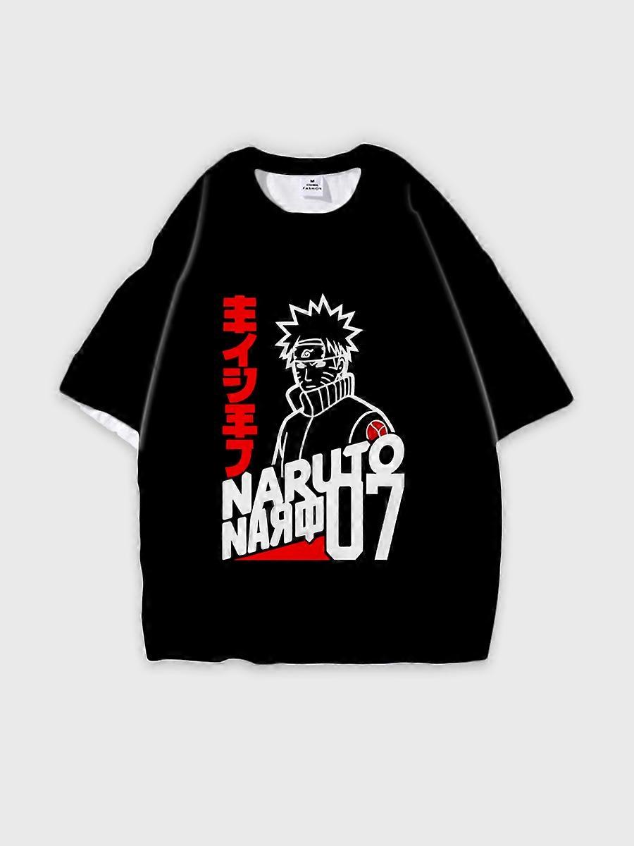 T-shirt round neck Role Pattern loose short sleeve P2576