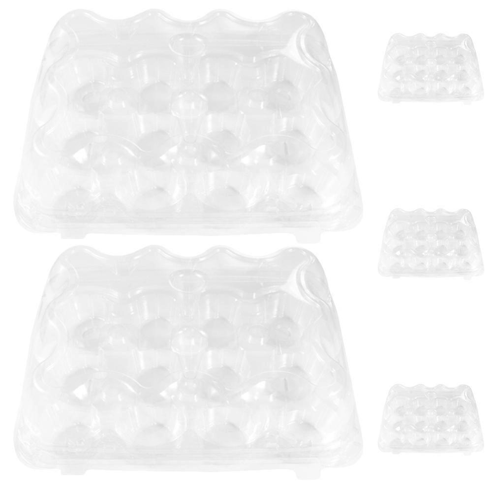 Cupcake Packing Box 5Pcs Multi-Grid Muffin Carrier For Baking Parties With Transparent PET Material And Simple Design