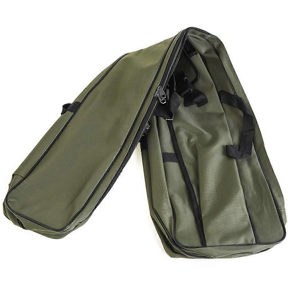 Canvas Fishing Rod Carrier Bag with Strap for Portable Outdoor Gear Storage