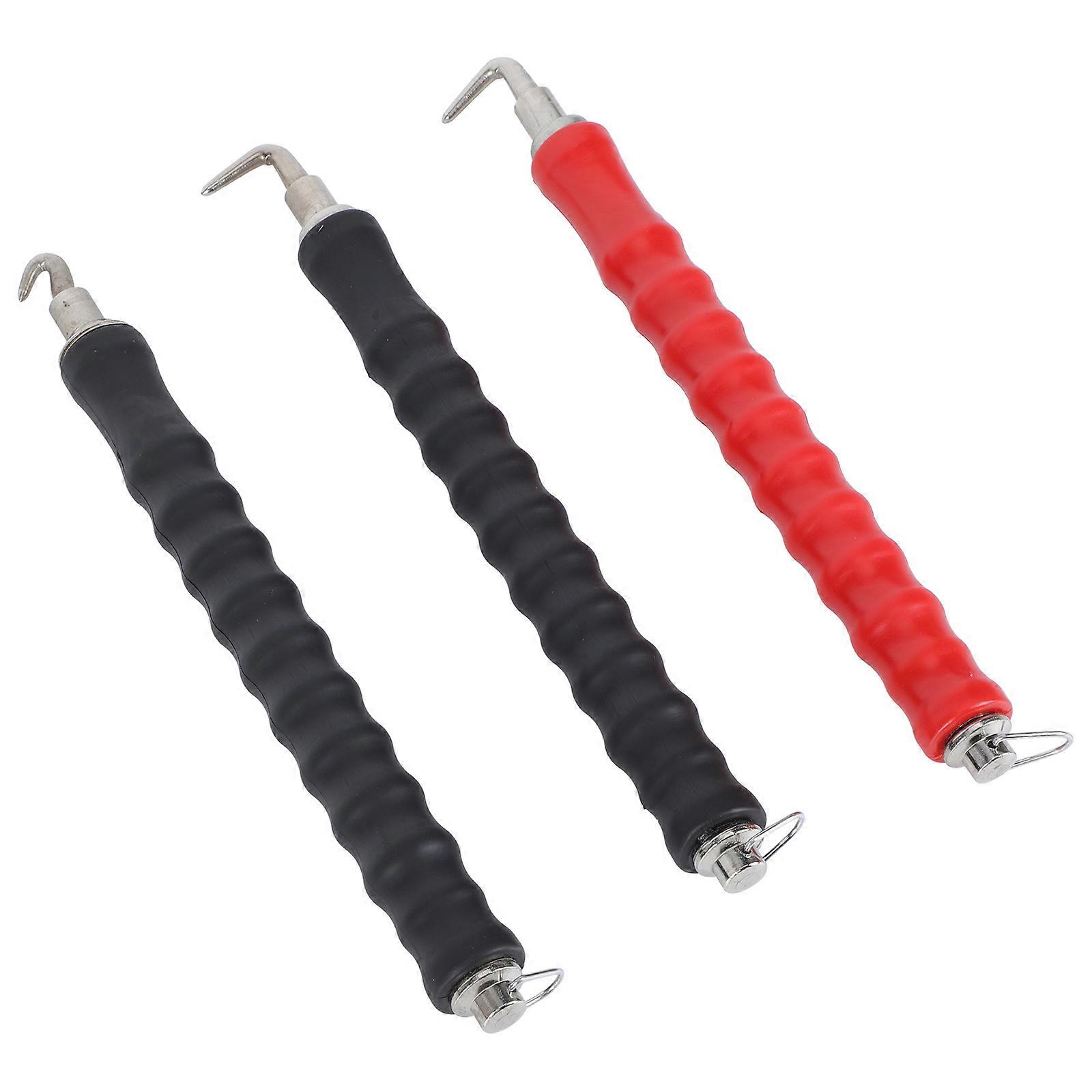 Construction Tools Wire Twisting 3Pcs Steel Hooks With Hand And Wrist Fatigue Relief 30x3cm Efficient Tool For Placers