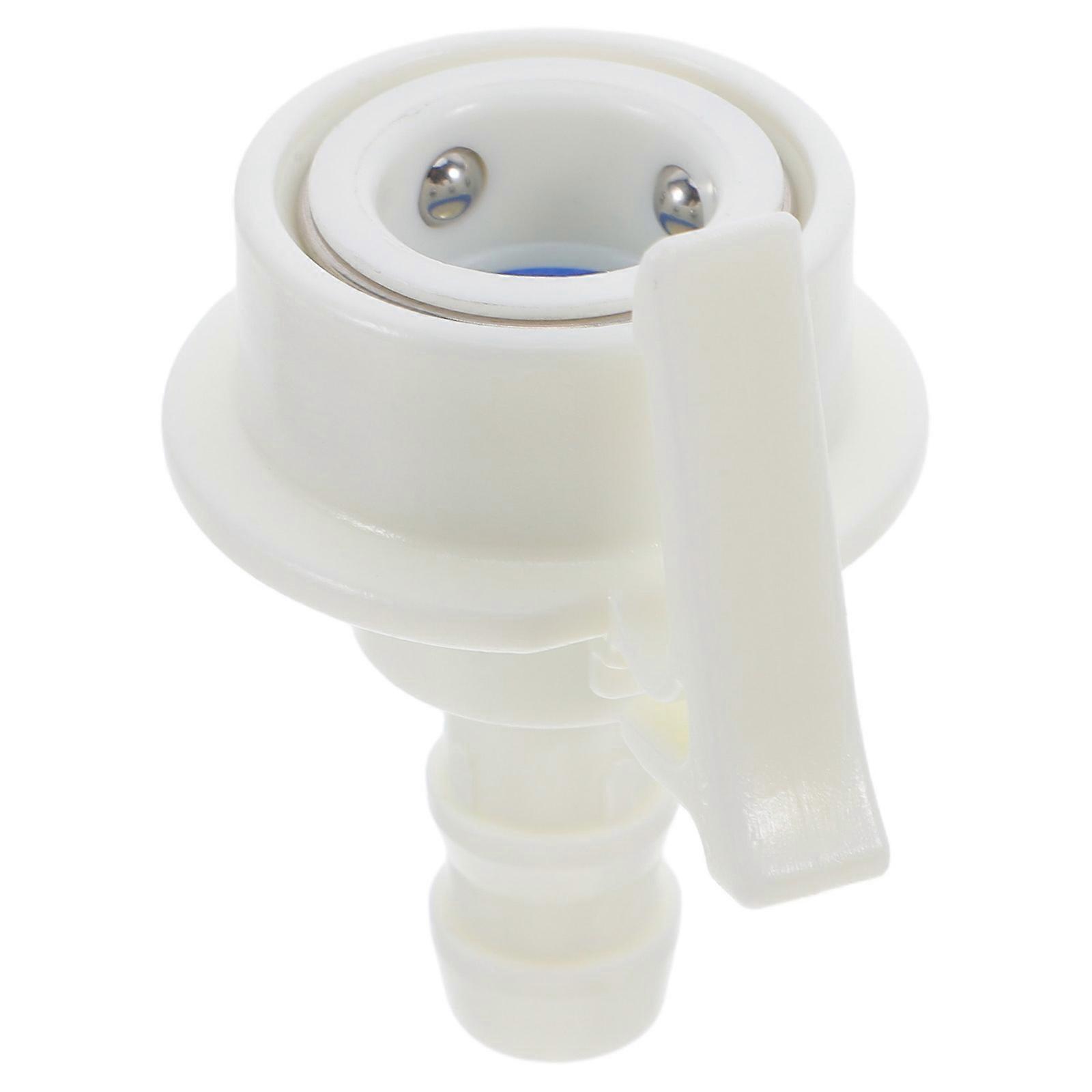 Washer Hose Extension with Leakproof Connection for Home Use White Plastic and Metal 1.7cm Diameter
