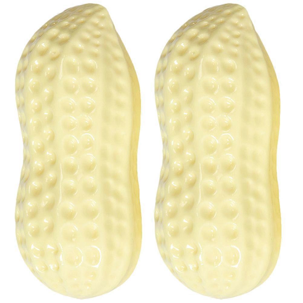 Peanut Shape Interactive Dog Chew Toy for Puppies – Durable, Bite Resistant & Easy to Clean Cartoon Molar for Training and Teeth Grinding