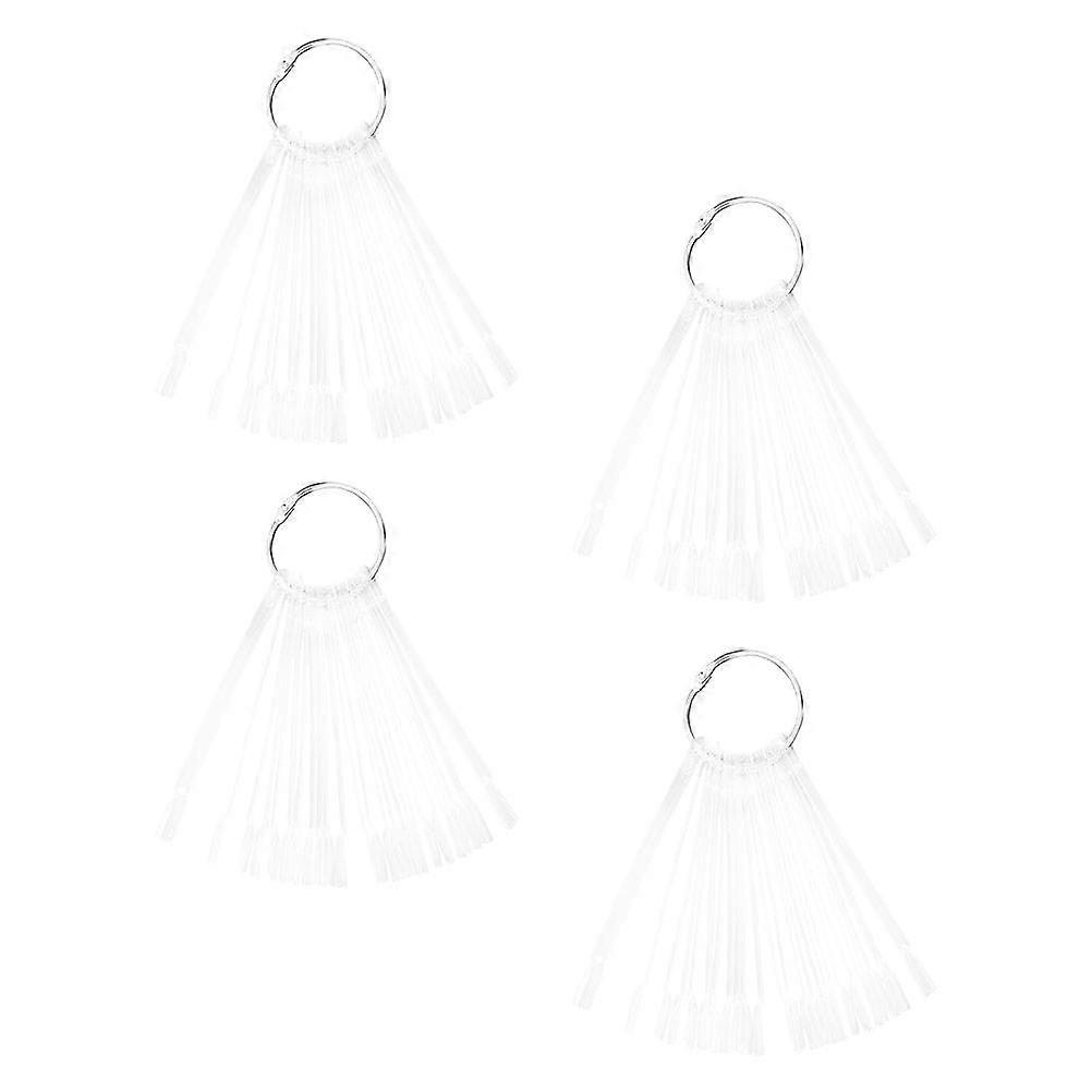 Nail Practice Disk Shape 150Pcs Fan-shaped Nail Polish Color Board For Nail Art Display Board Transparent Color Comparison